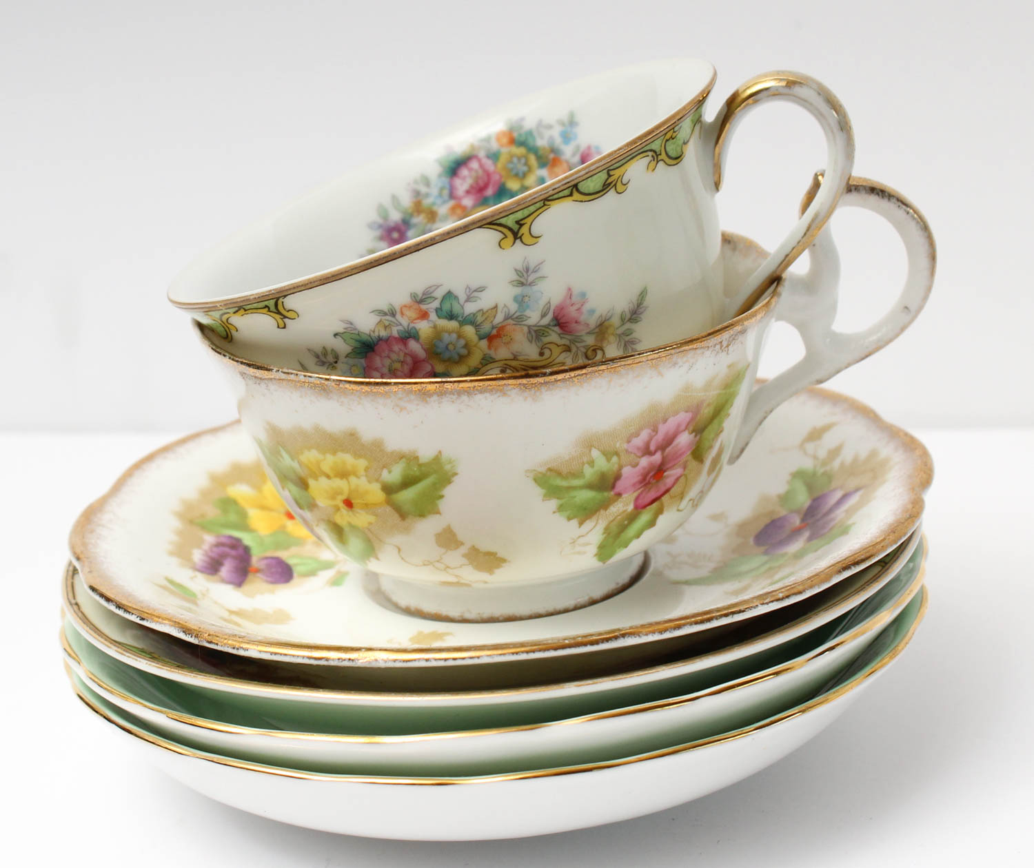 Assorted Vintage Green China Collection EBTH